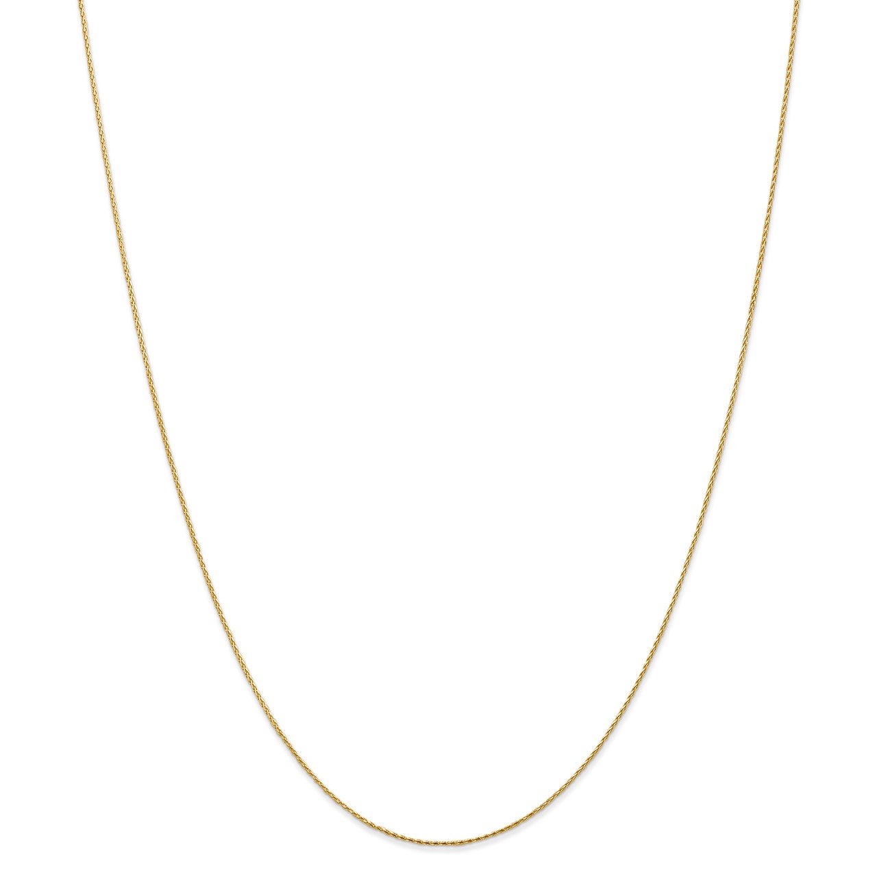 14k .8mm D/C Parisian Wheat Chain