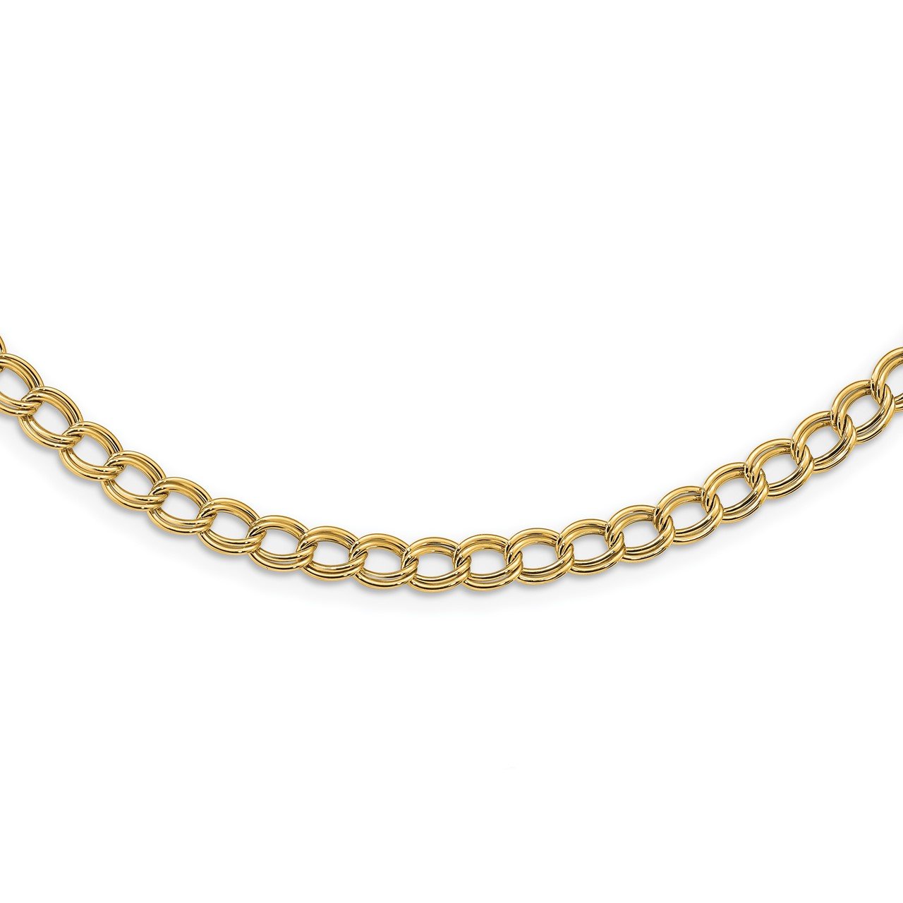 14K Polished Link Necklace