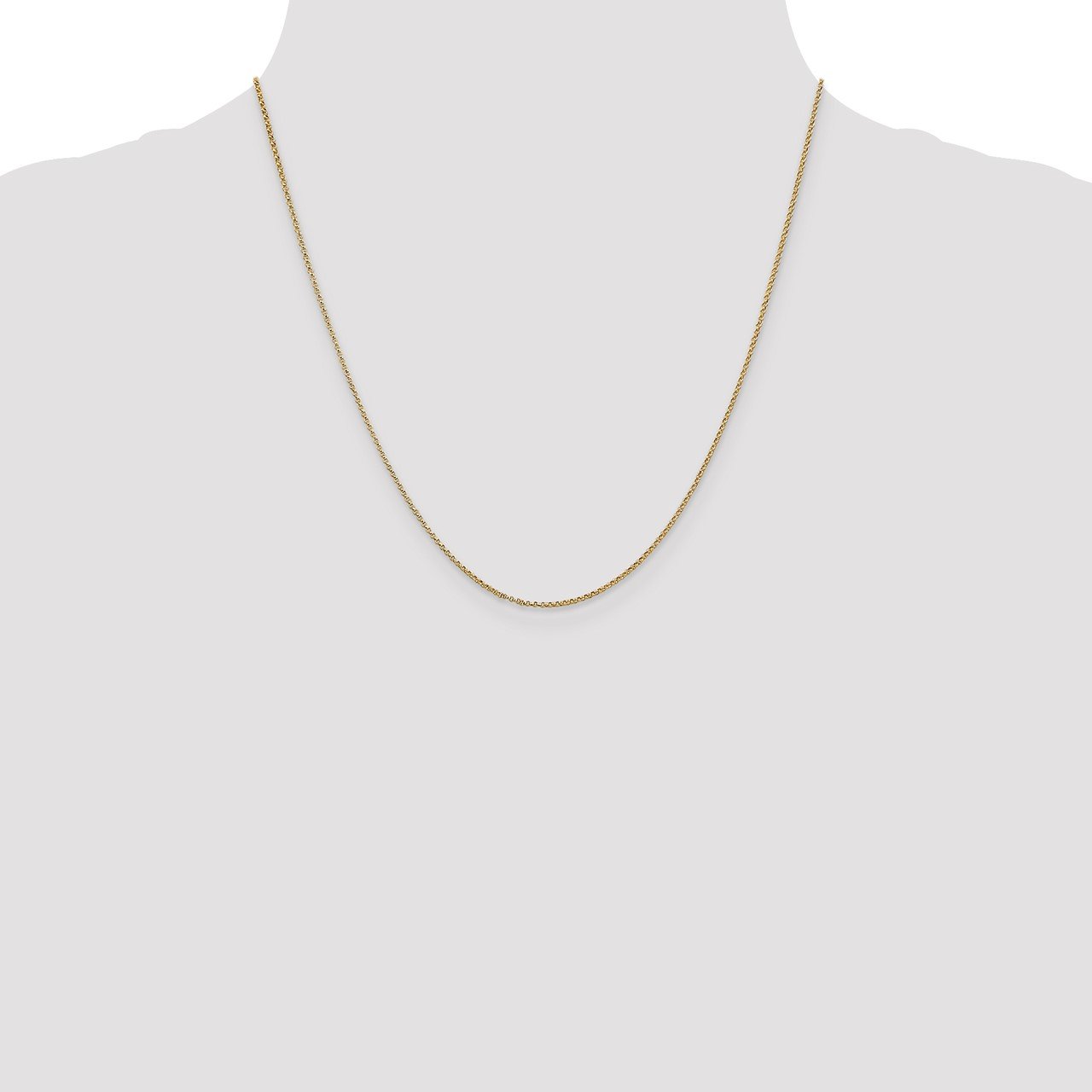 14k 1.15mm Rolo Pendant Chain-1