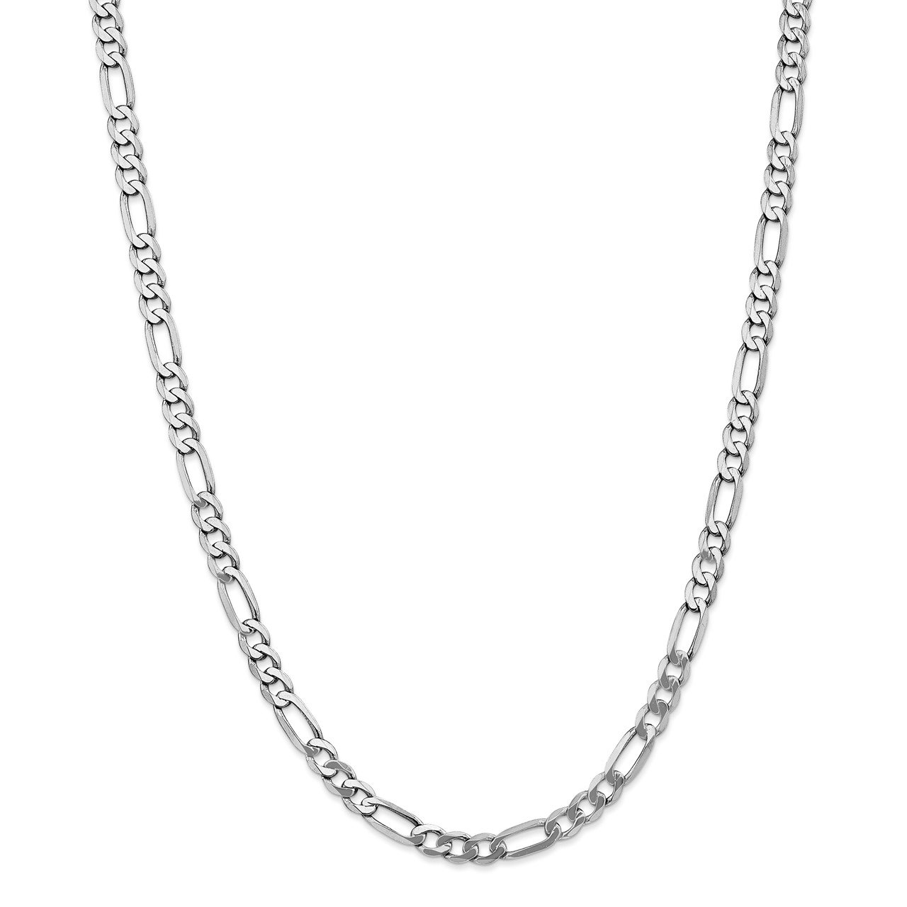 Leslie's 14K White Gold 5.5mm Flat Figaro Chain