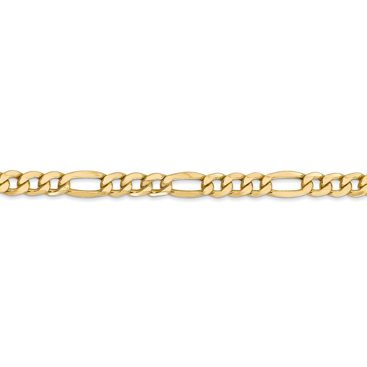 Leslie's 14K 5.35mm Semi-Solid Figaro Chain-2