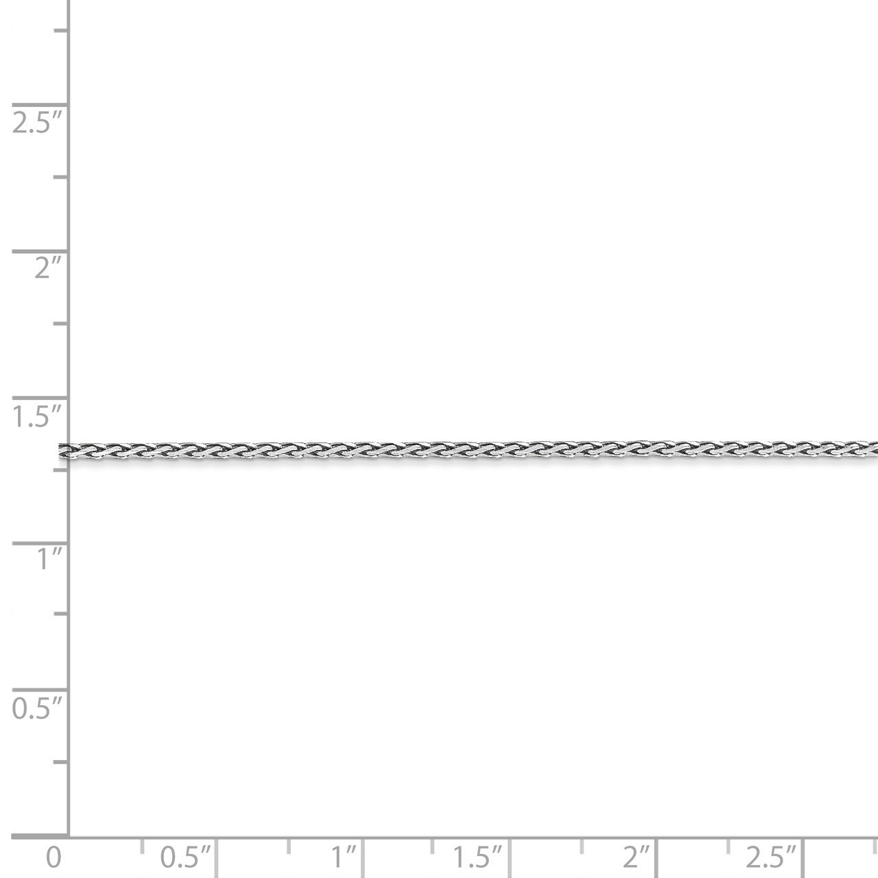 14k WG 1.5mm D/C Parisian Wheat Chain-4