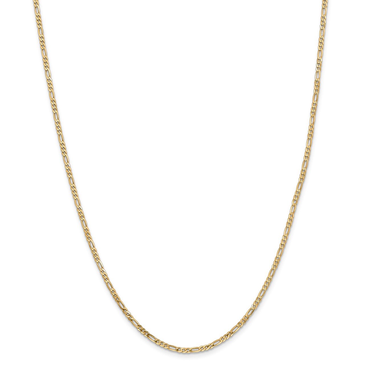 Leslie's 14K 2.25mm Flat Figaro Chain