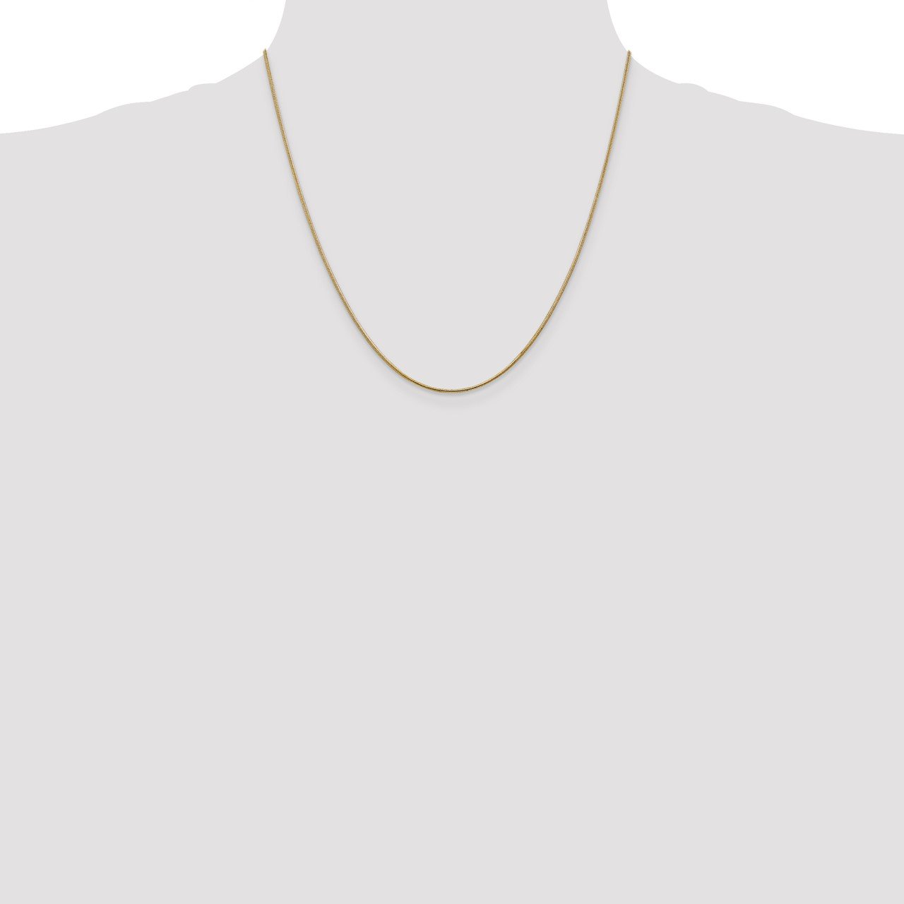 14k 1.1mm Round Snake Chain-1