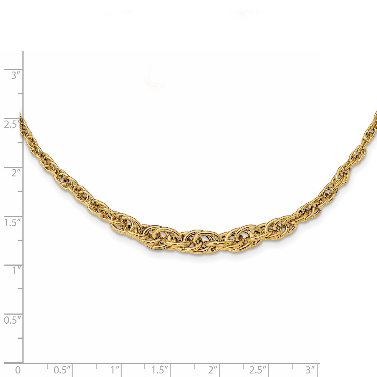 Leslie's 14K Polished Fancy Necklace-2