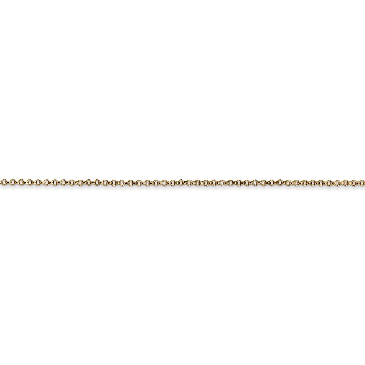 14k 1.15mm Rolo Pendant Chain-2