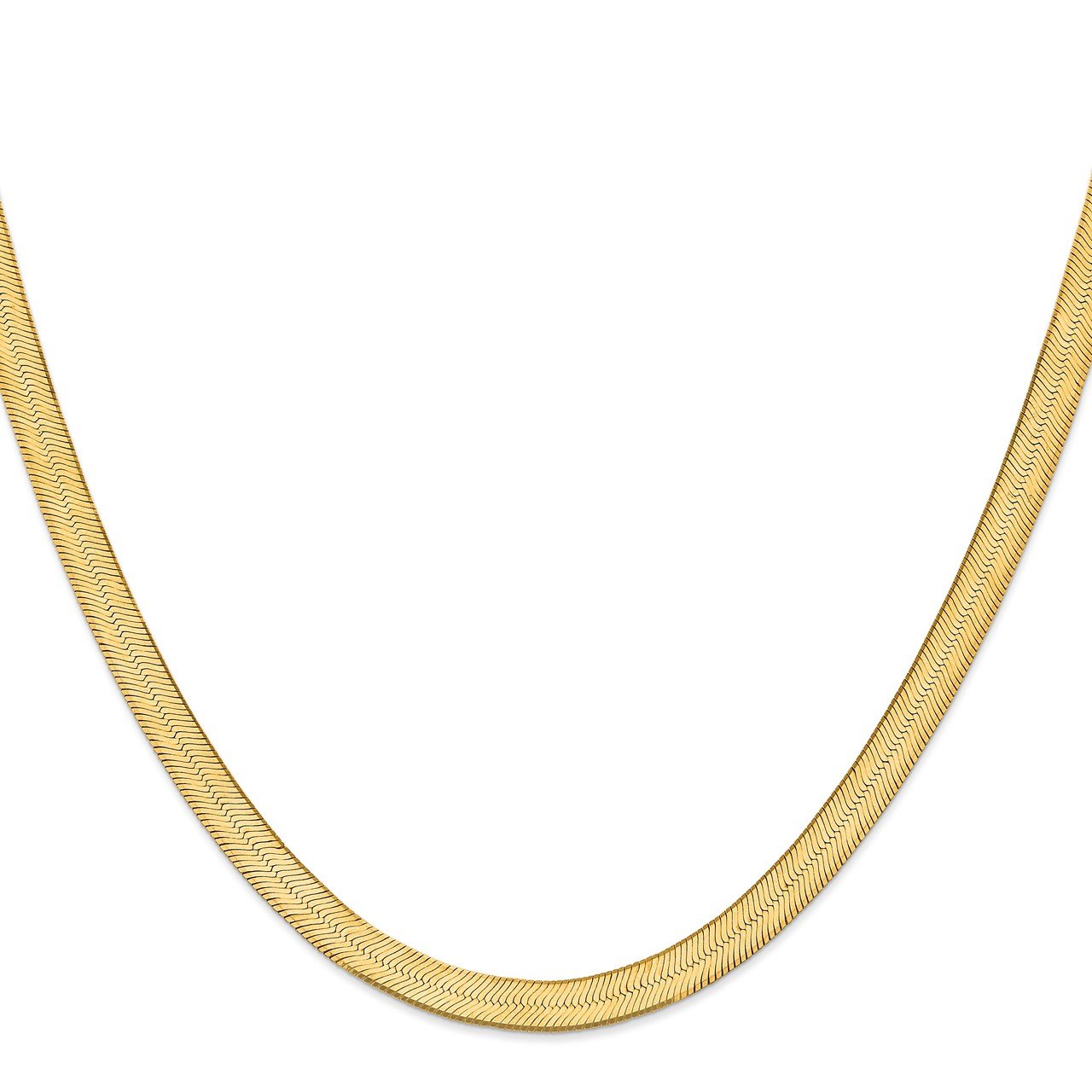 14k 6.5mm Silky Herringbone Chain