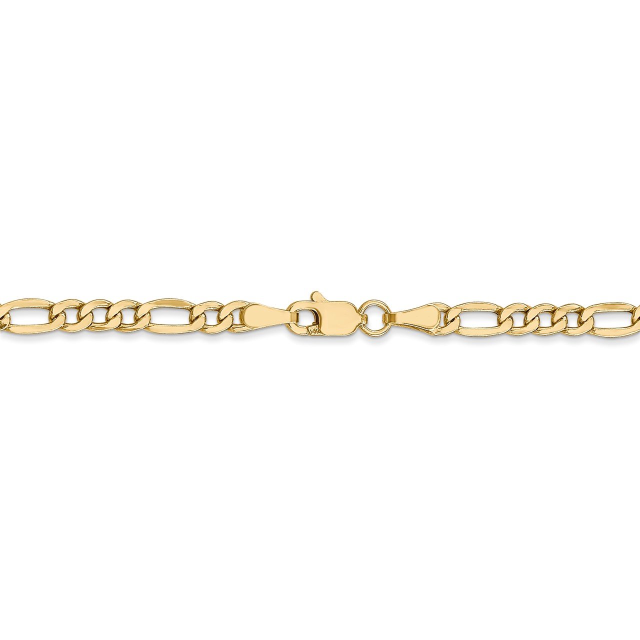 Leslie's 14K 3.5mm Semi-Solid Figaro Chain-3