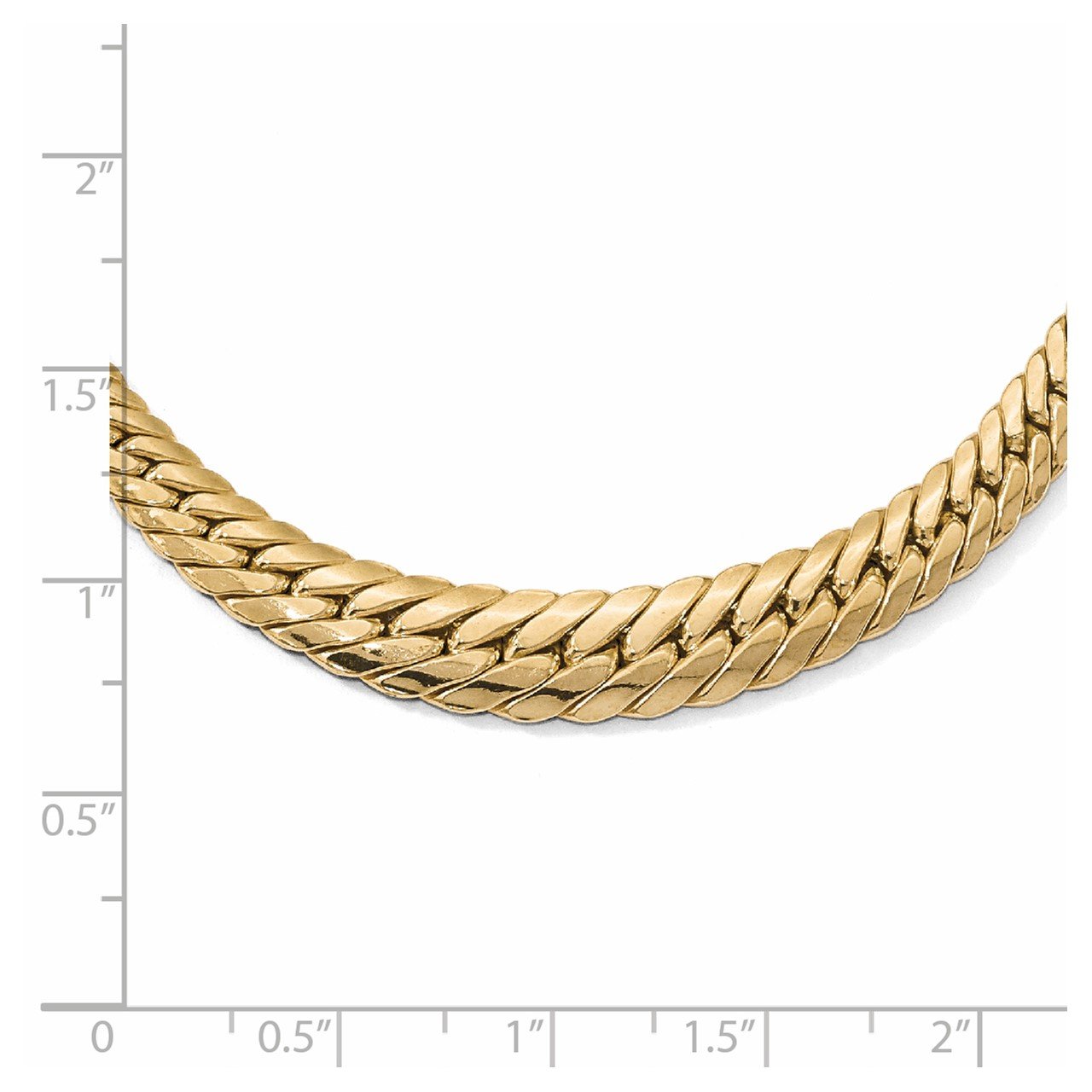 Leslie's 14K Polished Graduated Fancy Link Necklace-4