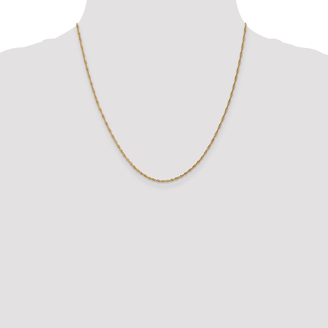 Leslie's 14K 1.3mm Singapore Chain-1