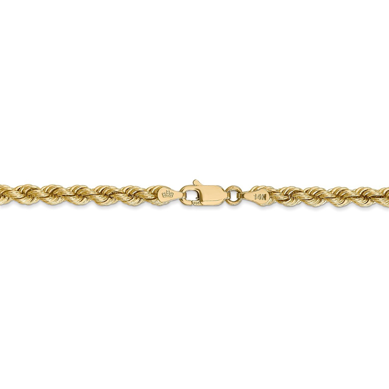 14k 4mm Regular Rope Chain-3