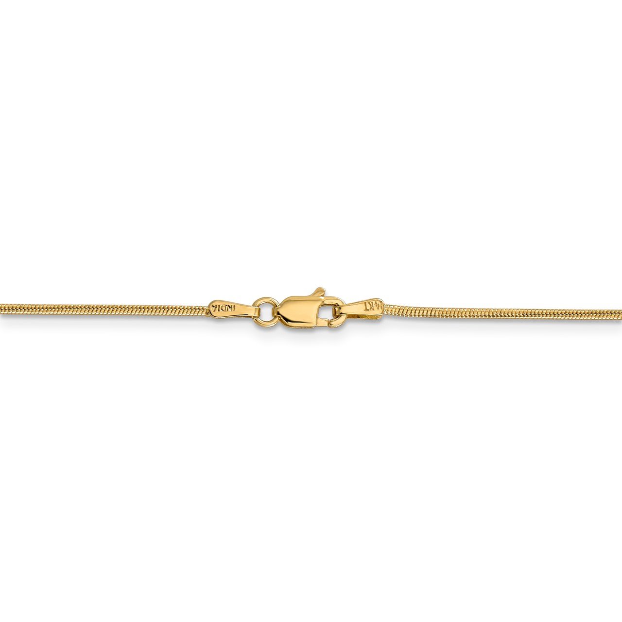 14k 1.1mm Round Snake Chain-3