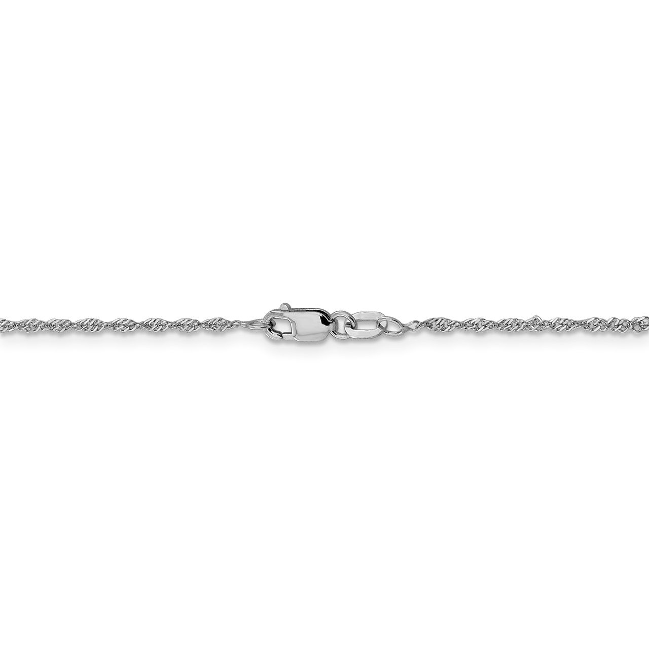 Leslie's 14K White Gold 1.3mm Singapore Chain-3