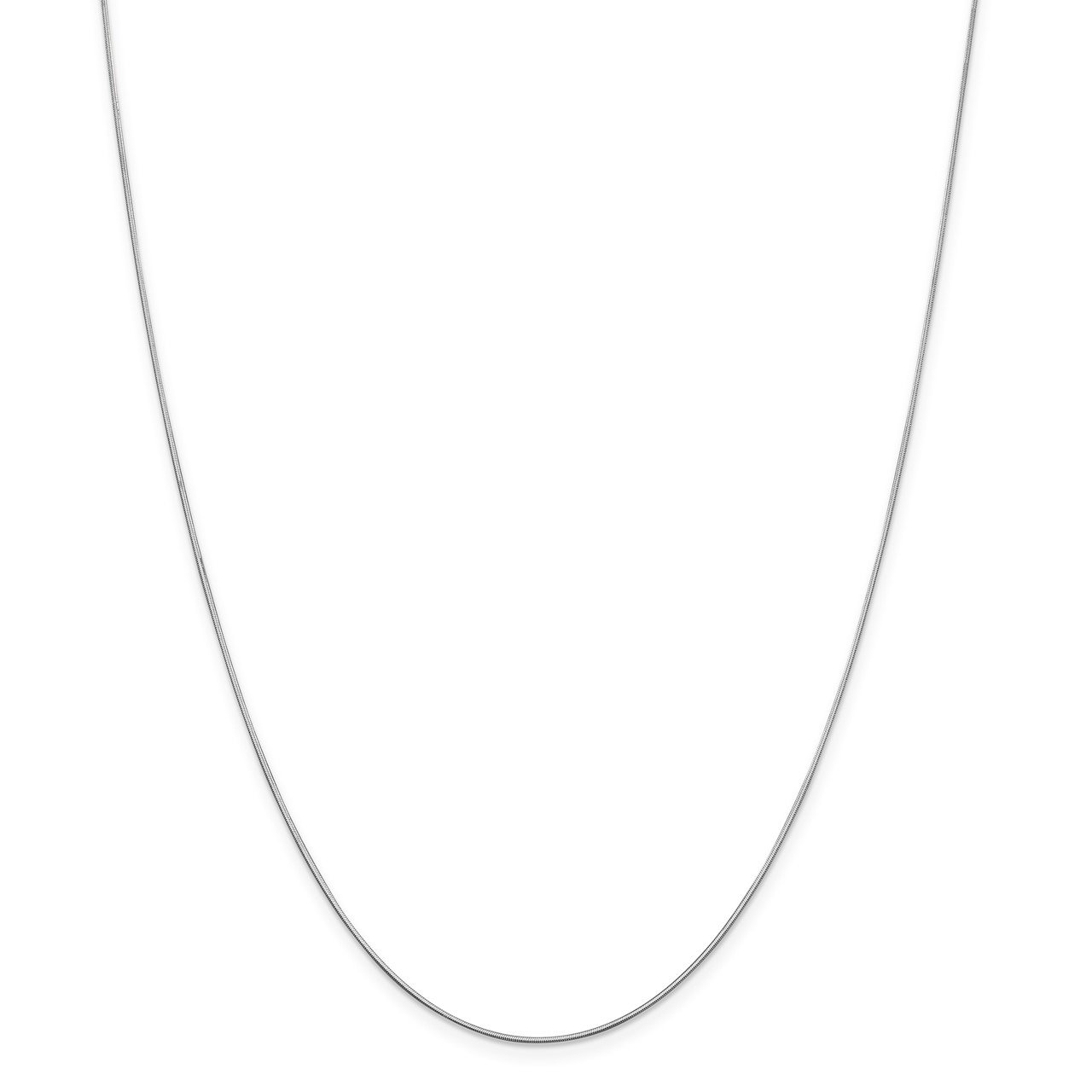 Leslie's 14K White Gold .8mm D/C Octagonal Snake Chain