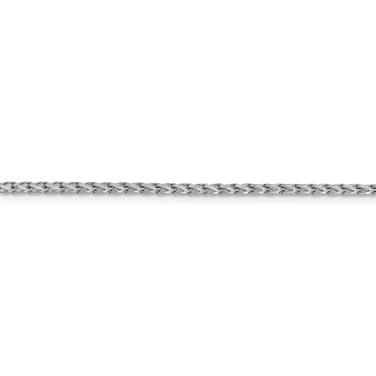 Leslie's 14K White Gold 2.1mm D/C Open Franco Chain-2