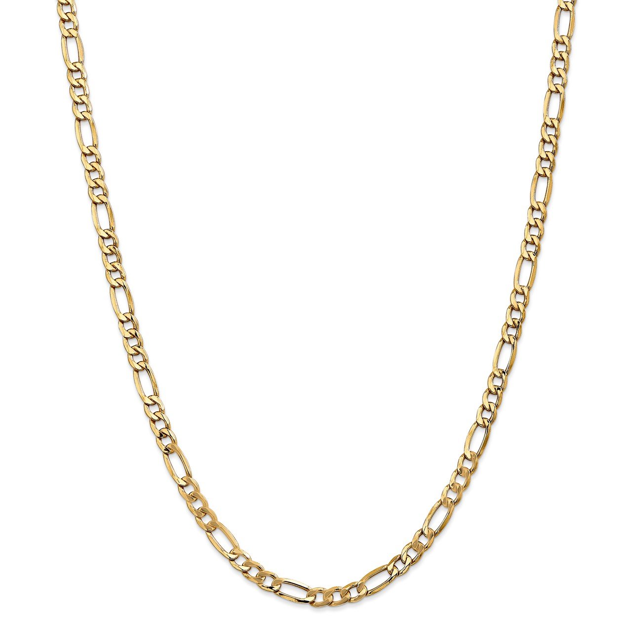 Leslie's 14K 5.35mm Semi-Solid Figaro Chain