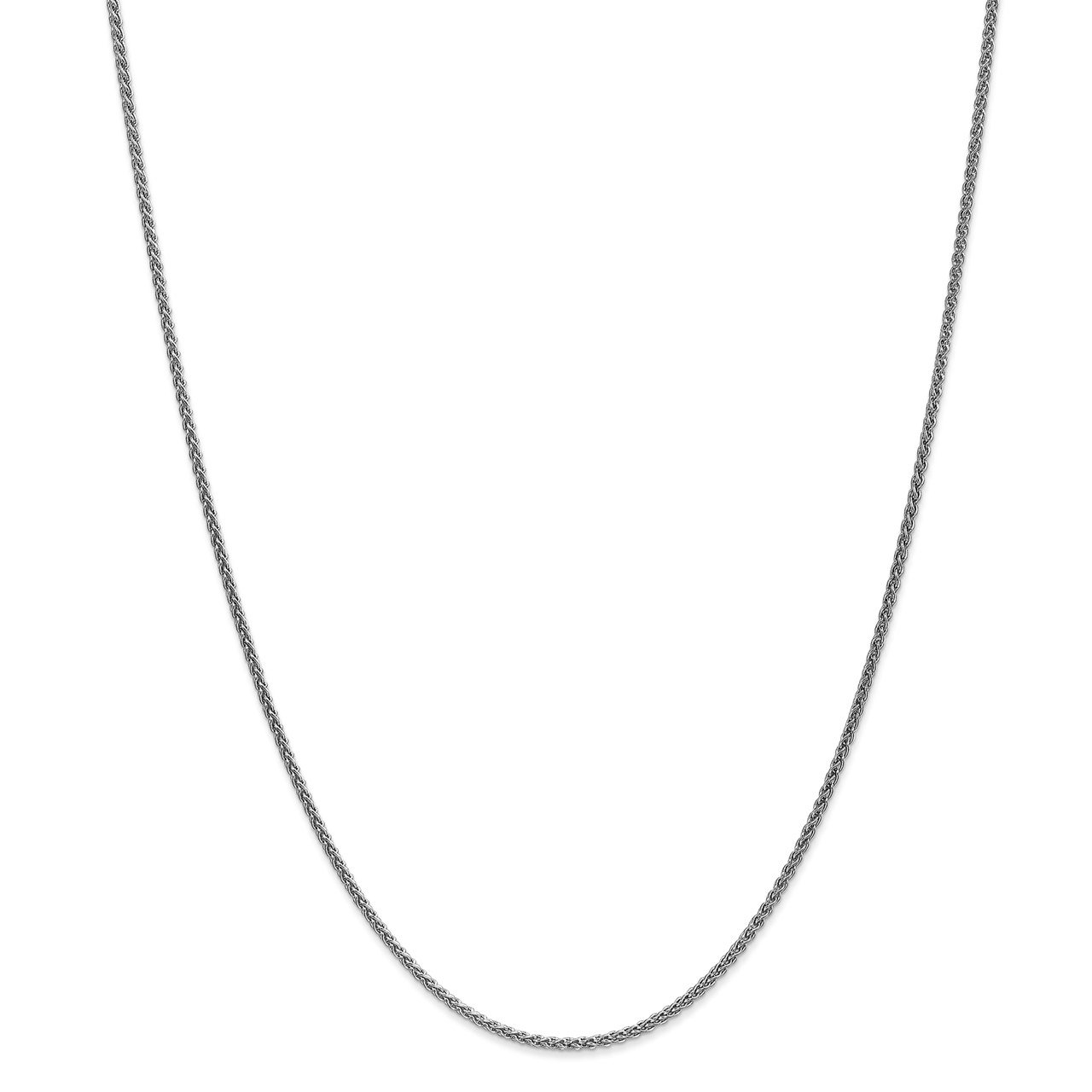 14k WG 1.65mm Spiga Chain