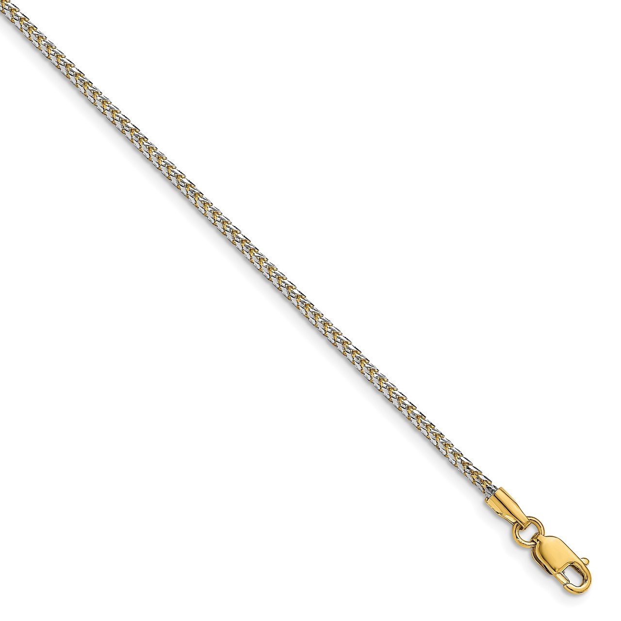 Leslie's 14K 1.5mm Rhodium-plated Spiga Chain