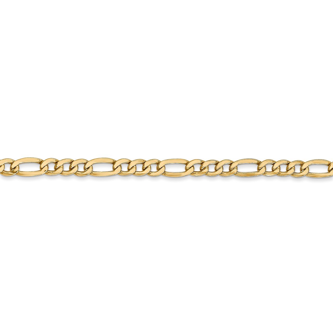 Leslie's 14K 3.5mm Semi-Solid Figaro Chain-2