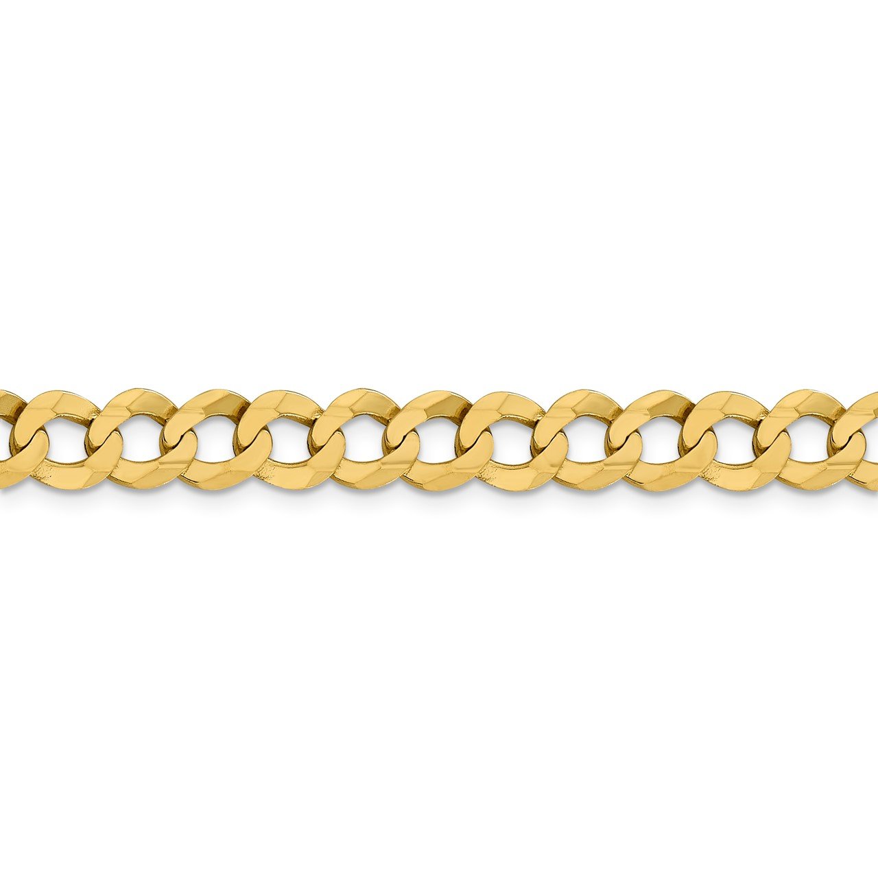 14k 8.3mm Lightweight Flat Cuban Chain-2