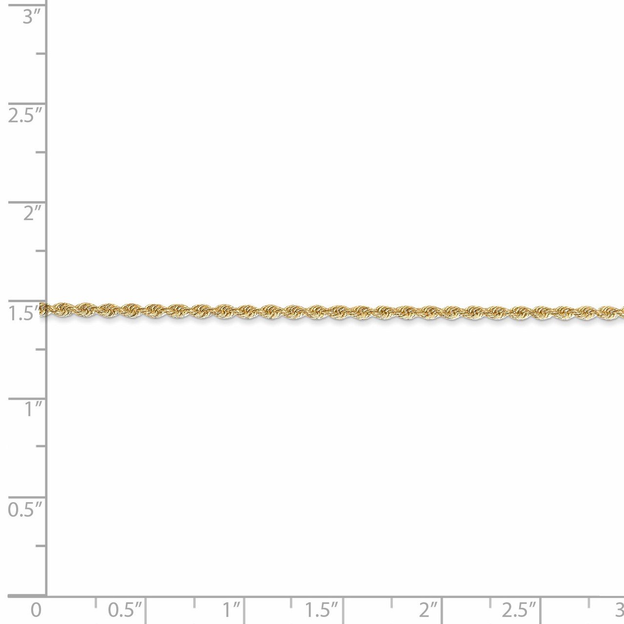 Leslie's 14K 1.8mm Solid Regular Rope Chain-4