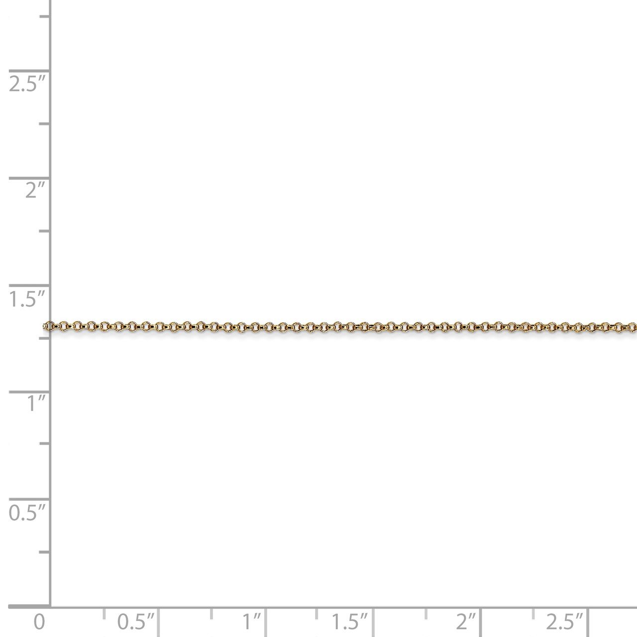 14k 1.15mm Rolo Pendant Chain-4