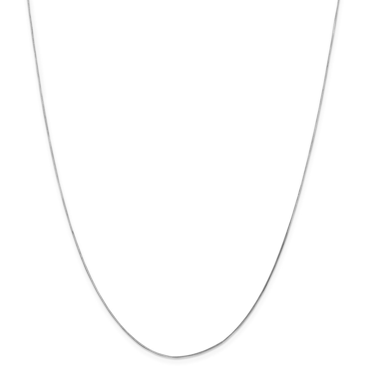 14k WG .7mm Octagonal Snake Chain