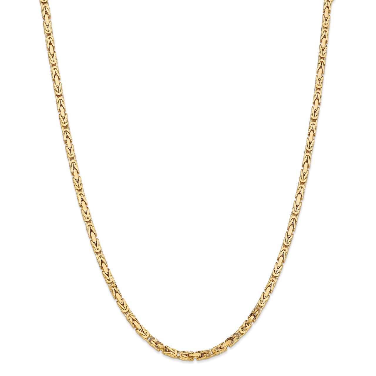 14k 3.25mm Byzantine Chain