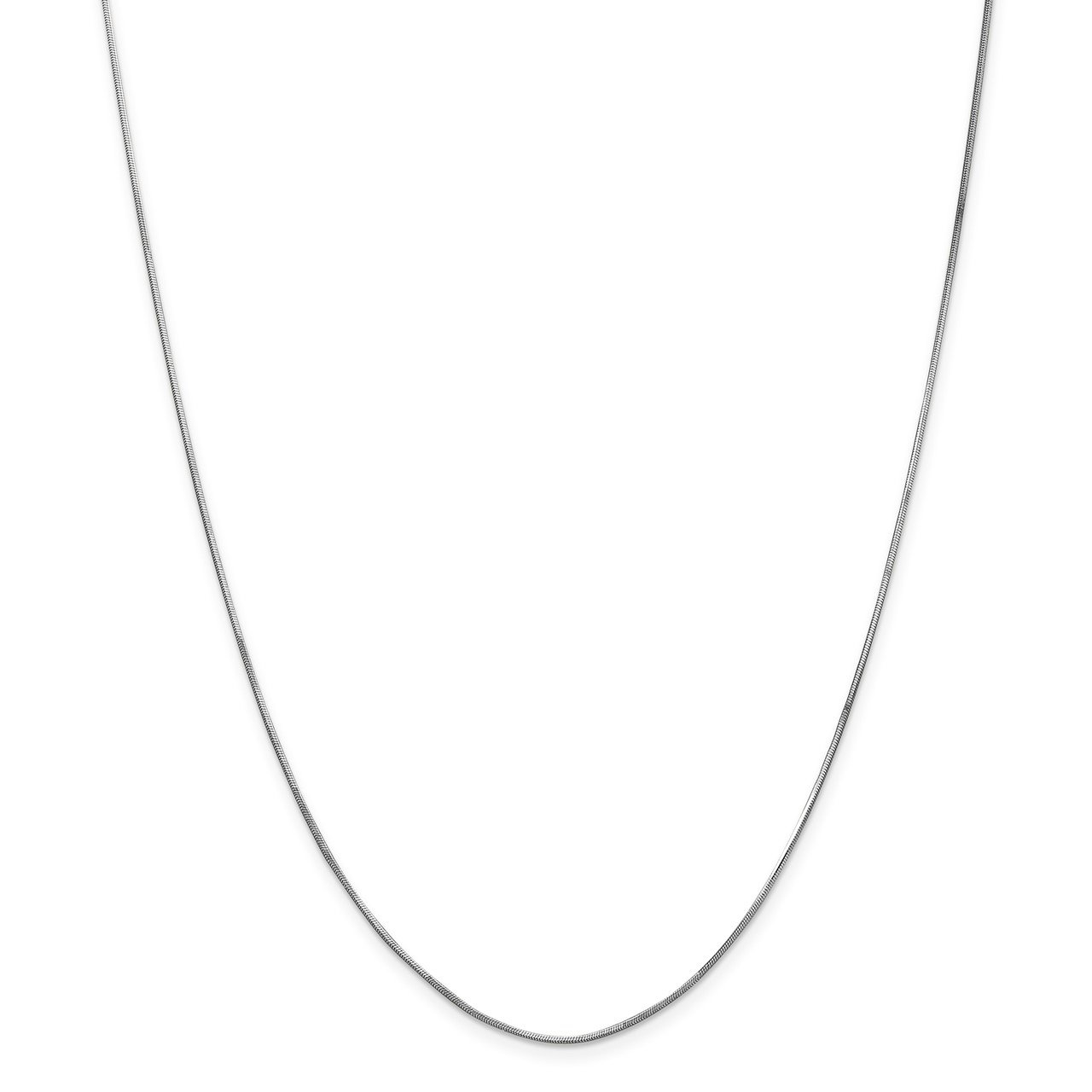 Leslie's 14K White Gold .9 mm D/C Octagonal Snake Chain