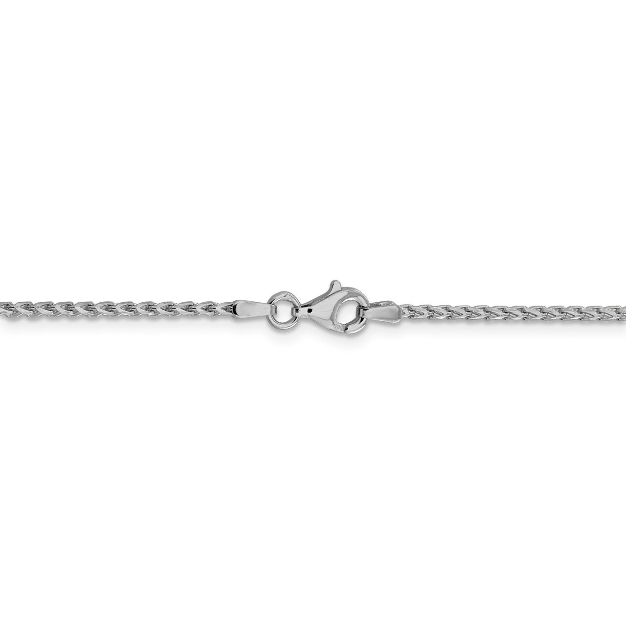 Leslie's 14K White Gold 1.6mm D/C Open Franco Chain-3