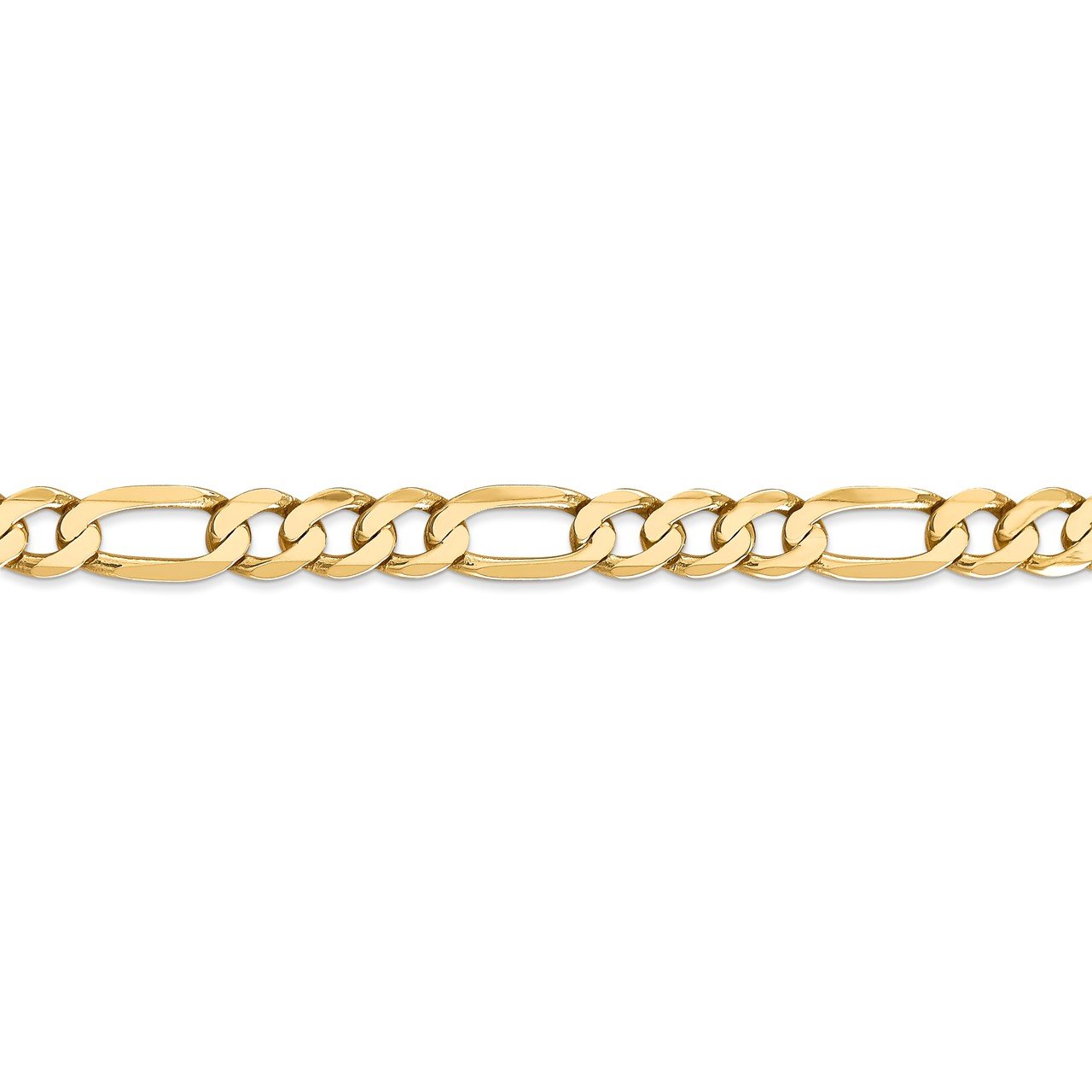 14k 7mm Flat Figaro Chain-2