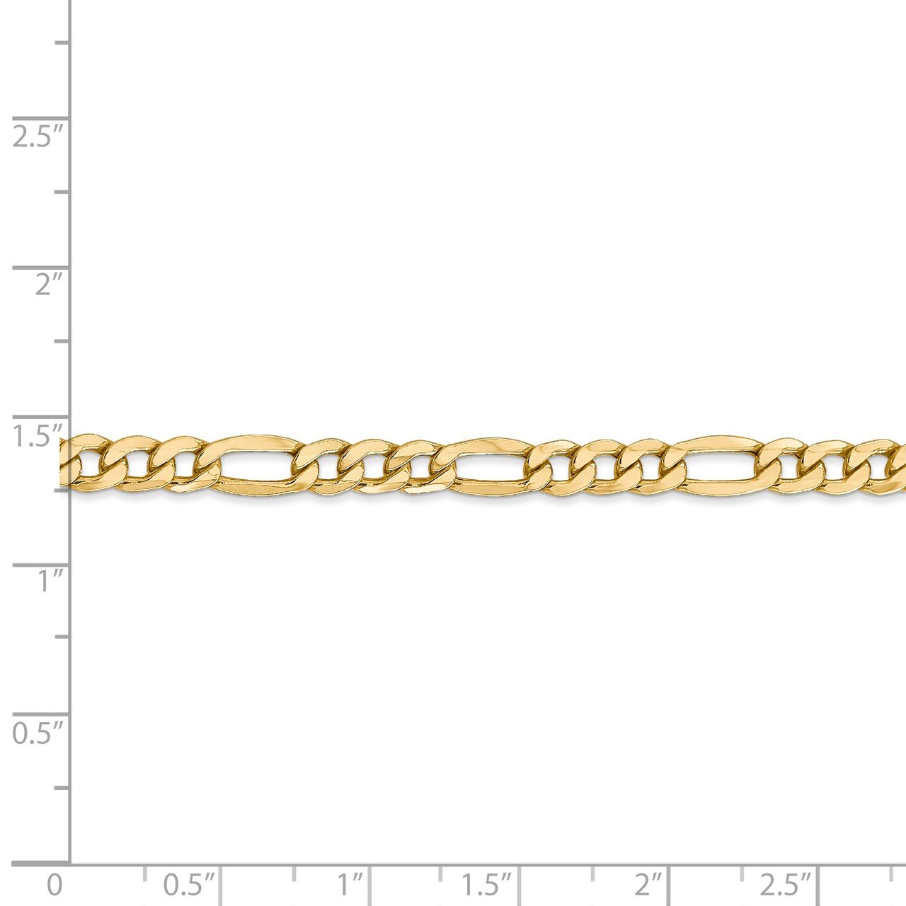 14k 5.75mm Semi-Solid Figaro Chain-4