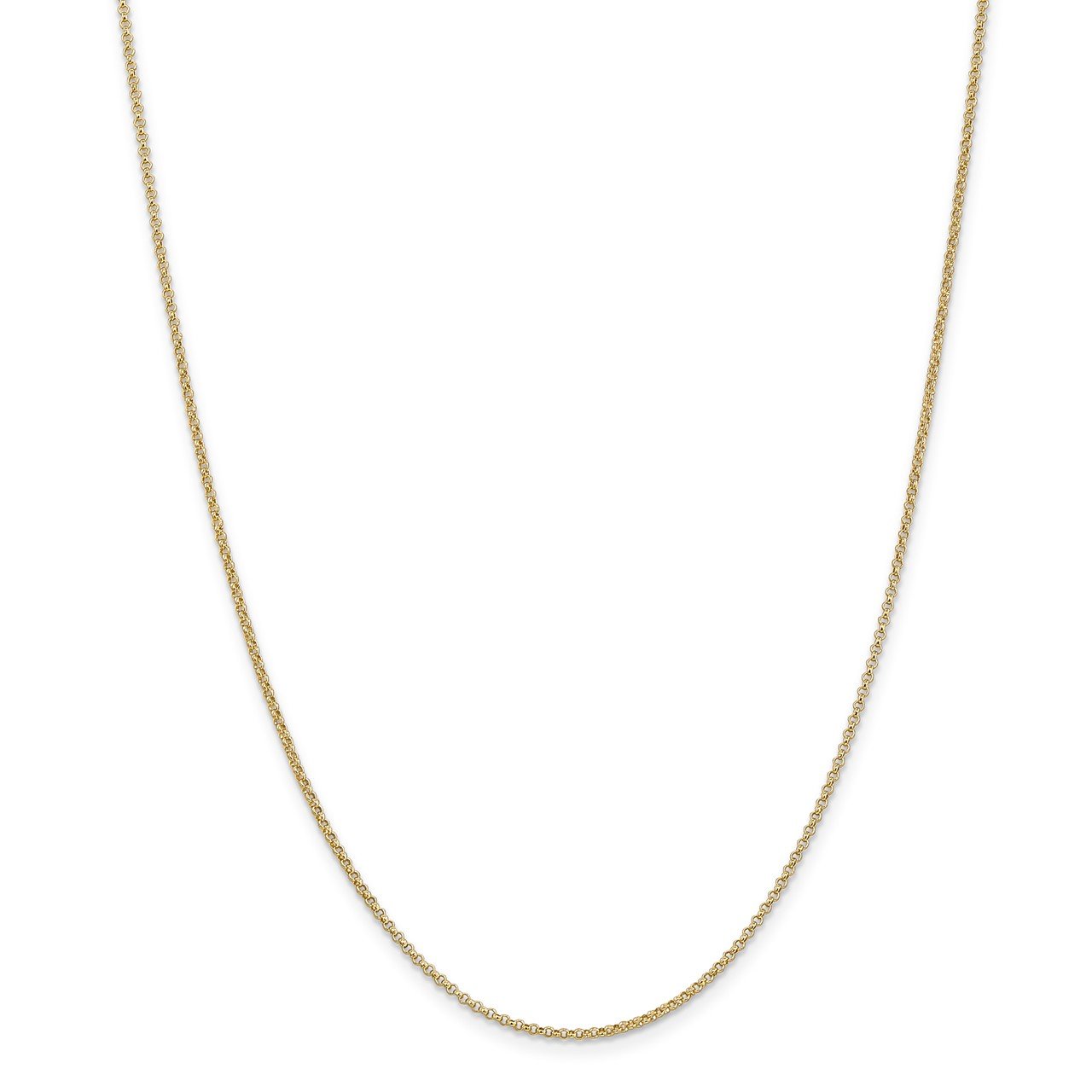 14k 1.55mm Rolo Pendant Chain