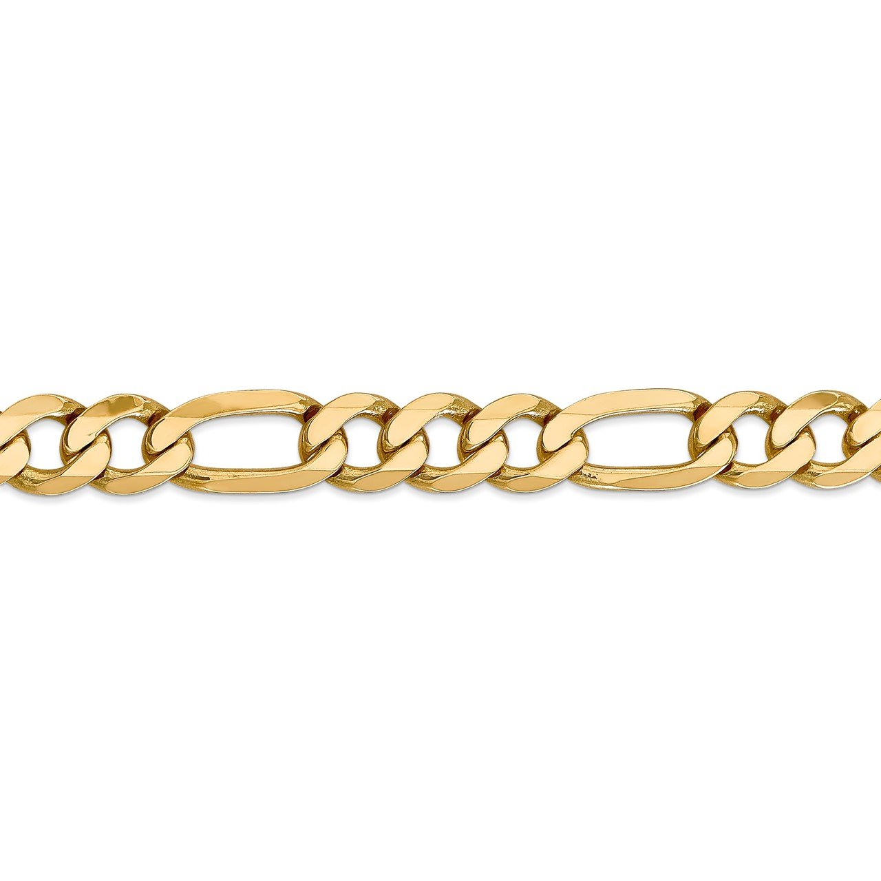14k 10mm Flat Figaro Chain-2