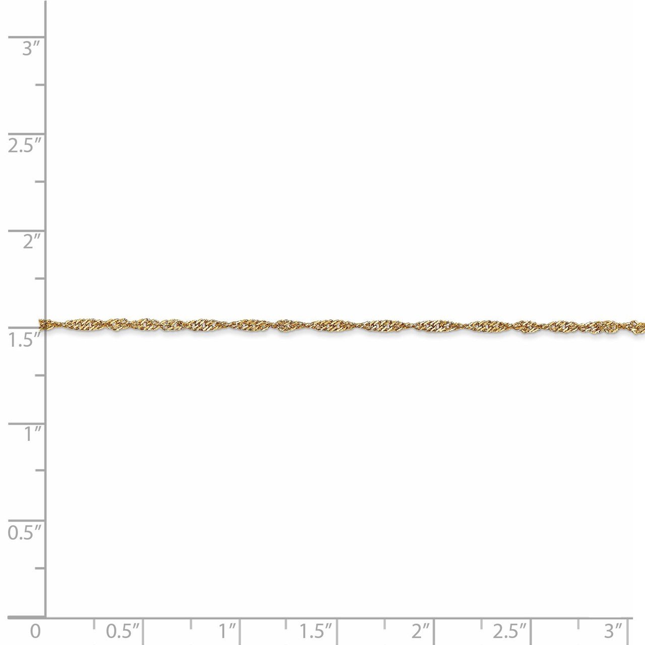 Leslie's 14K 1.3mm Singapore Chain-4