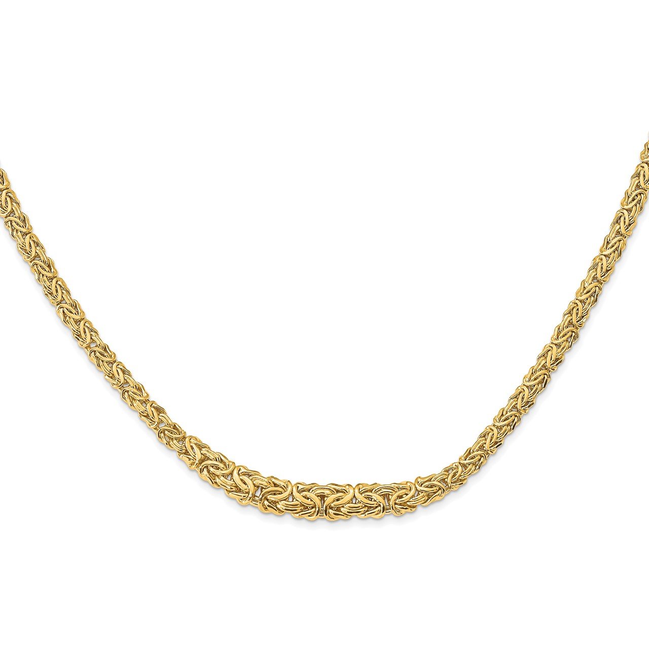 14K Polished Fancy Link Necklace