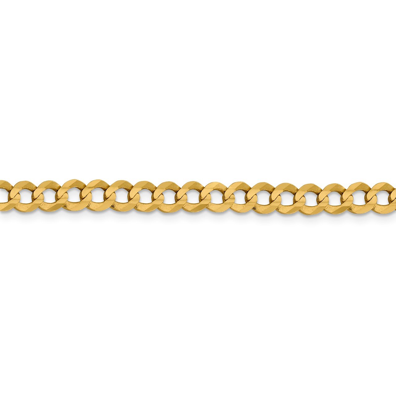 14k 5.9mm Lightweight Flat Cuban Chain-2