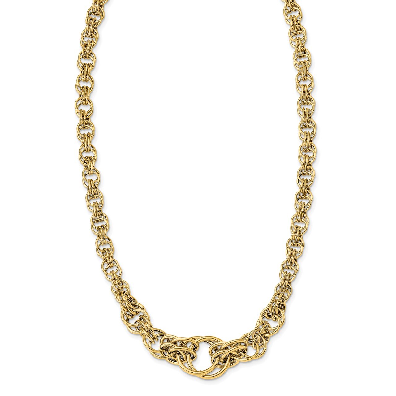 Leslie's 14k Polished Fancy Link Necklace-2