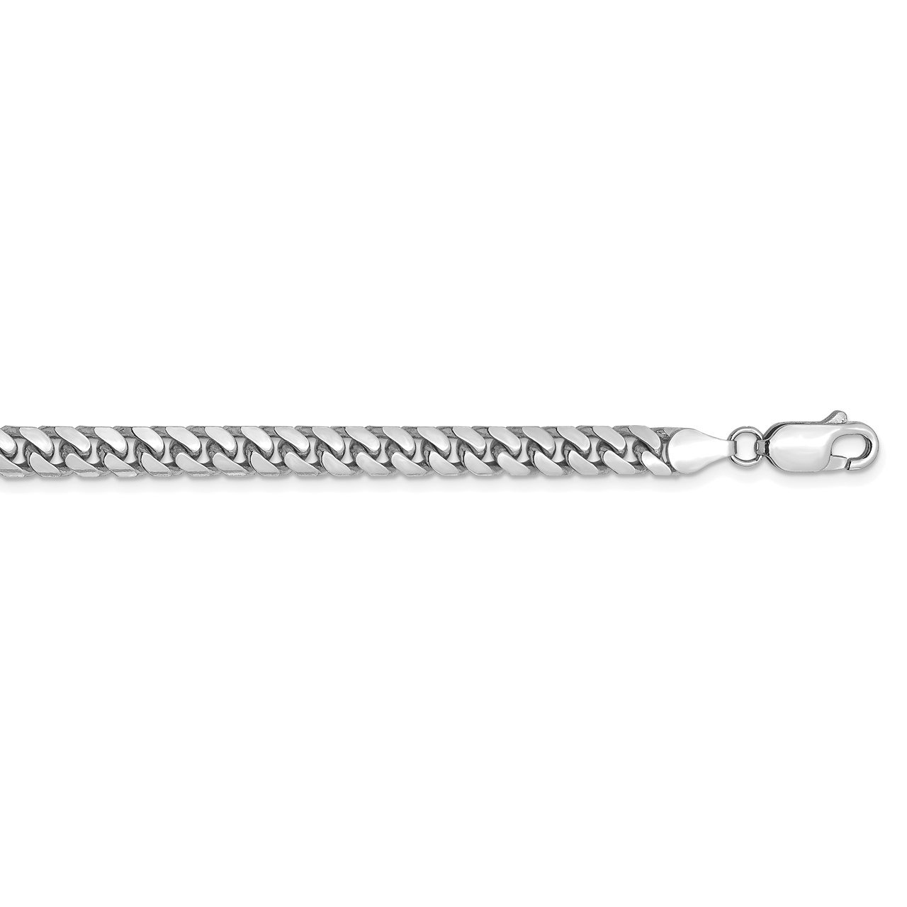 14k WG 4.3mm Solid Miami Cuban Chain