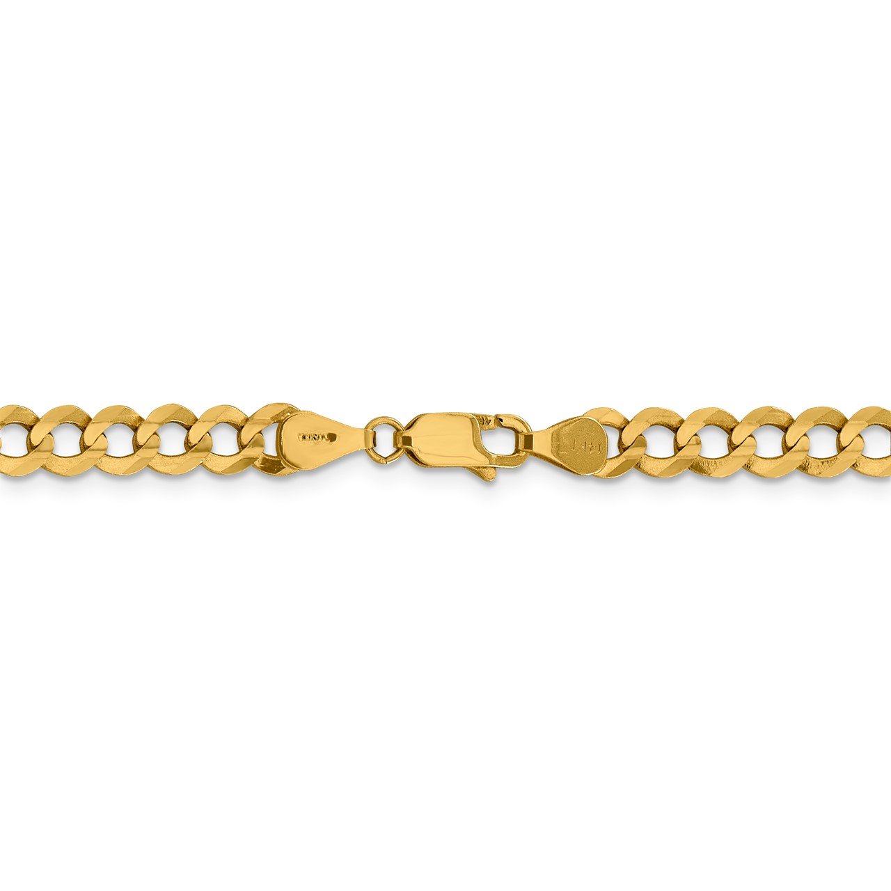 14k 5.9mm Lightweight Flat Cuban Chain-3