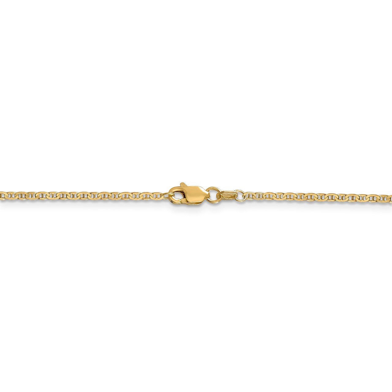 14k 1.5mm Lightweight Flat Anchor Link Pendant Chain-3
