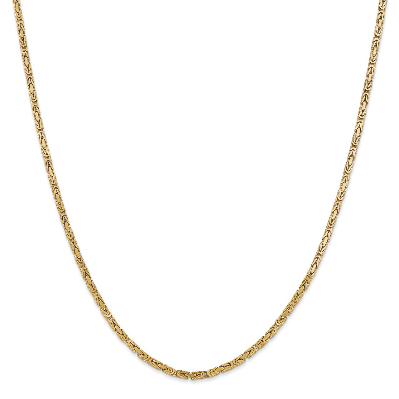 14k 2mm Byzantine Chain