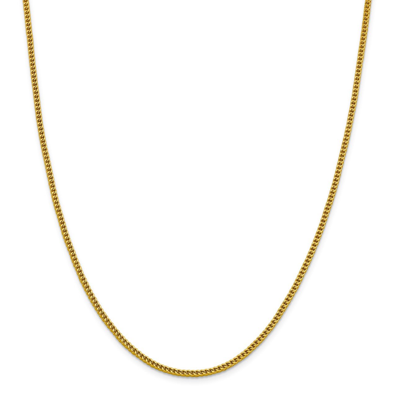 14k 2.2mm Semi-Solid Franco Chain