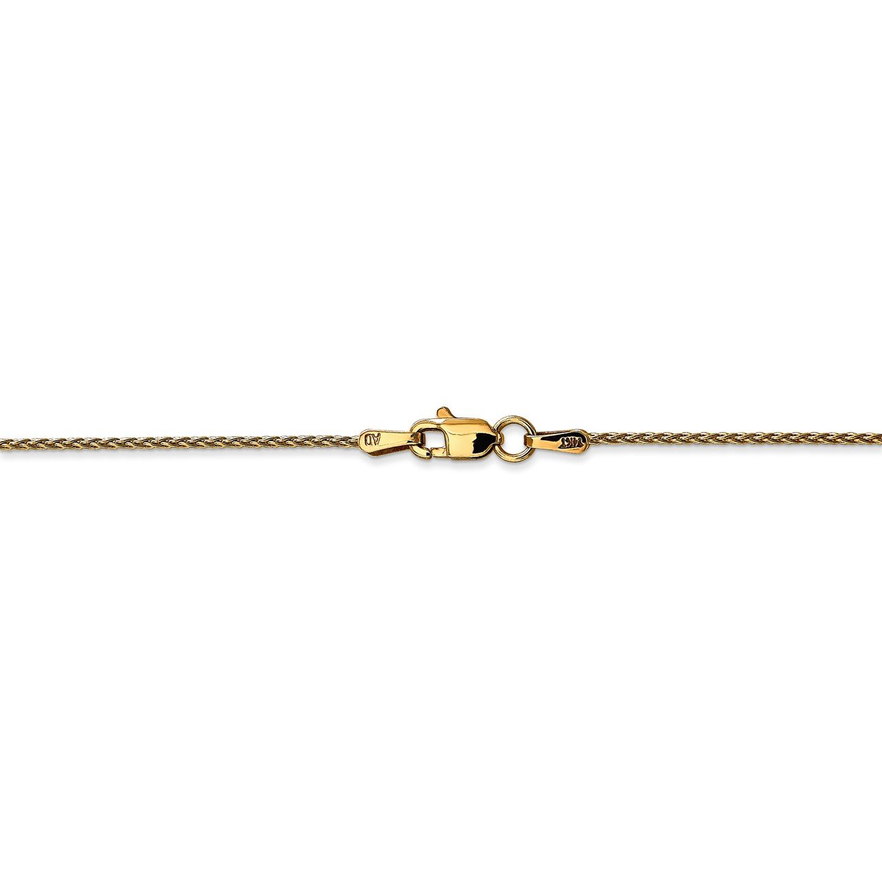 14k 1.2mm Parisian Wheat Chain-3