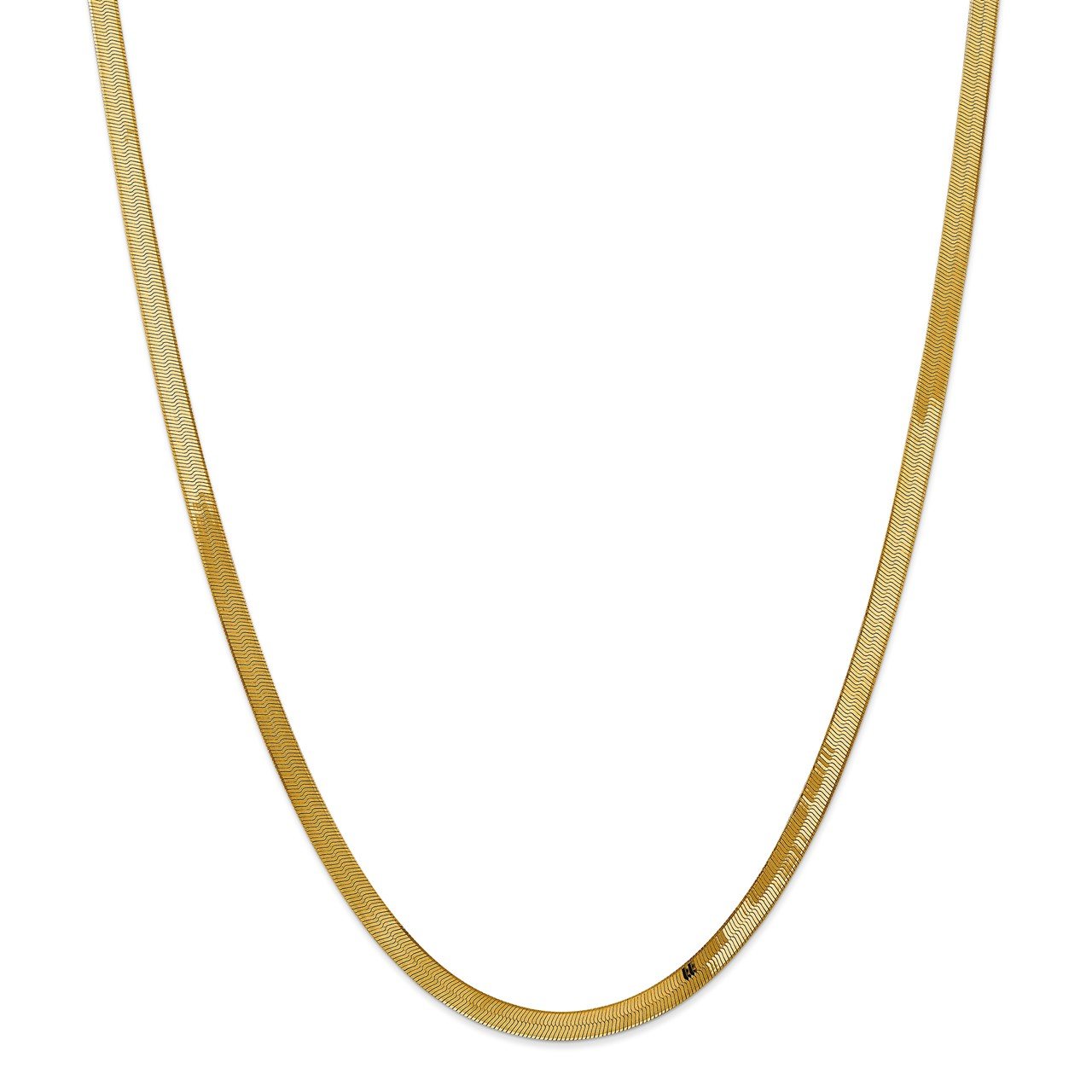 14k 4.mm Silky Herringbone Chain