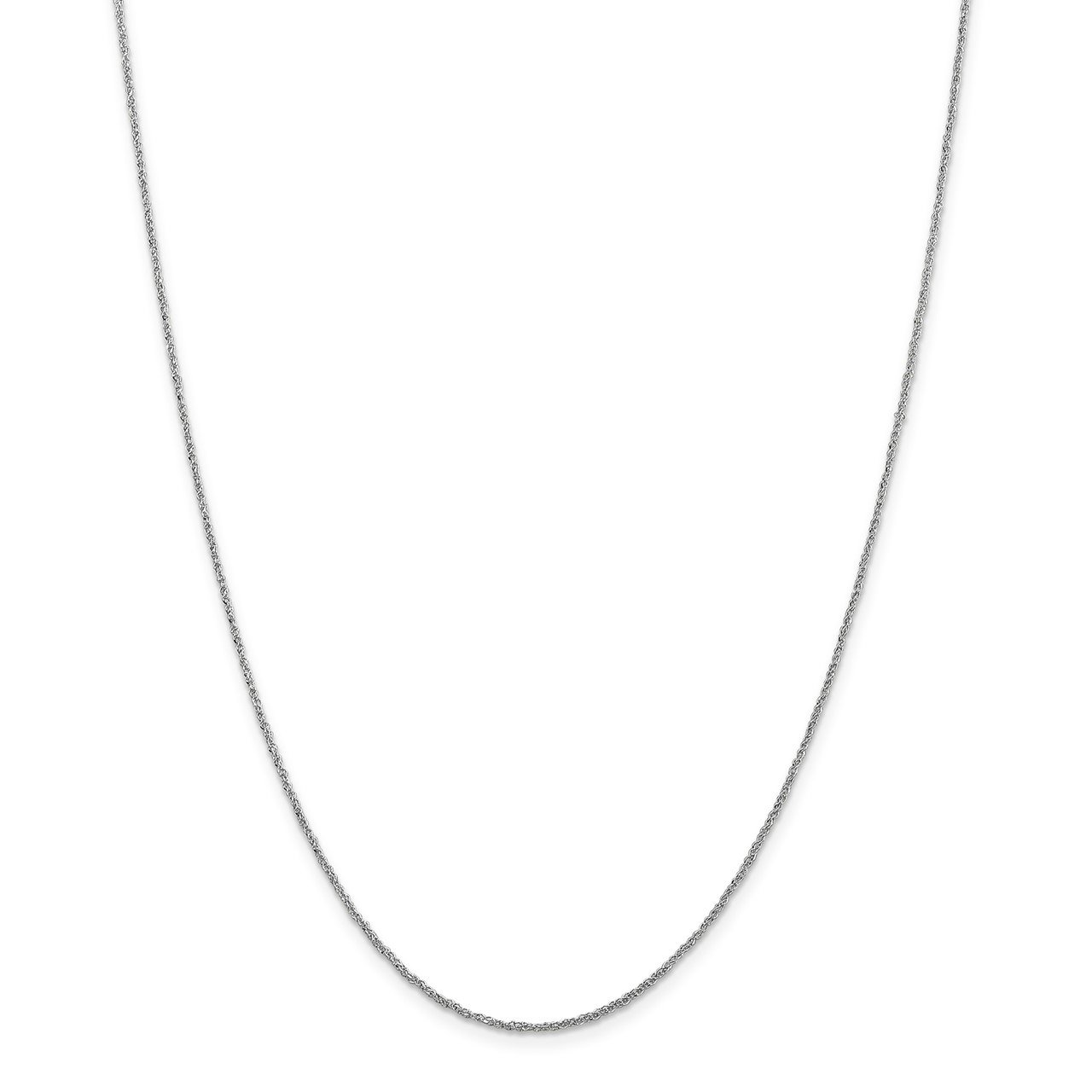 14K White Gold 1.1mm Ropa Chain