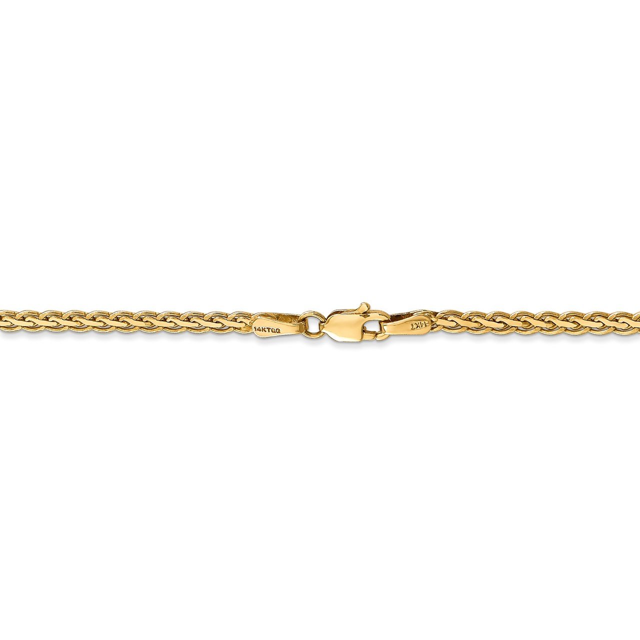 14k 2.5mm Flat Wheat Chain-3