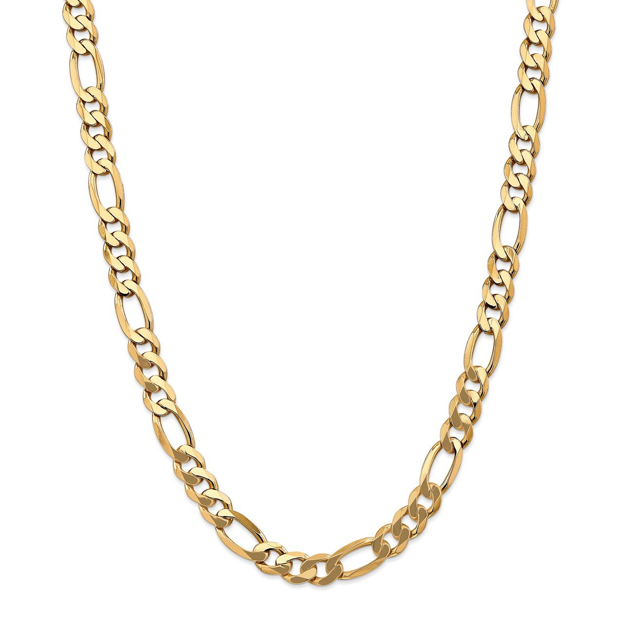 14k 8.75mm Flat Figaro Chain The Gold Store