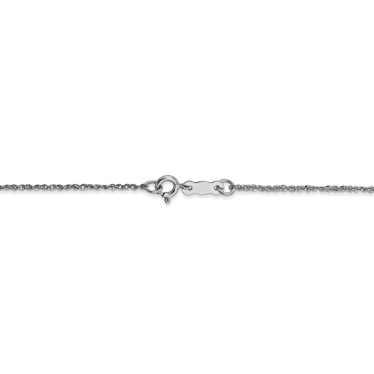 14K White Gold 1.1mm Ropa Chain-3