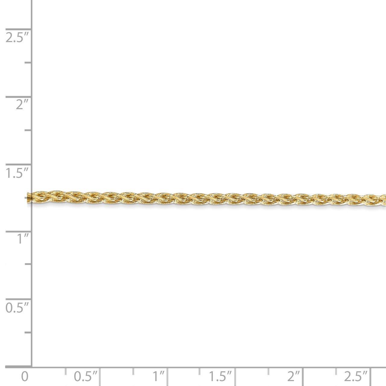 14k 2.25mm Parisian Wheat Chain-4